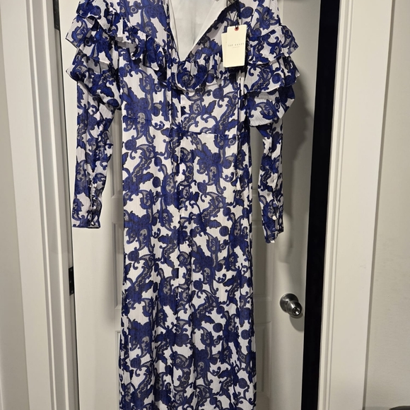 Ted Baker Blue and white dress - Picture 2 of 5
